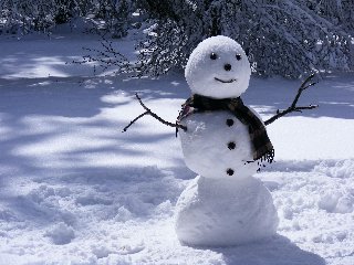 pupazzo di neve simpatico