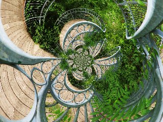 scala delle meraviglie nel verde